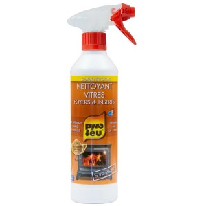 Spray palack tisztítószerrel üveghez és kályhákhoz. Hatékony tisztítóoldat.