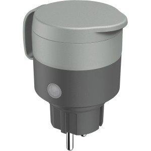 Hama WLAN kültéri aljzat, 2300W, szürke-fekete, okosotthon vezérléshez a kertben.