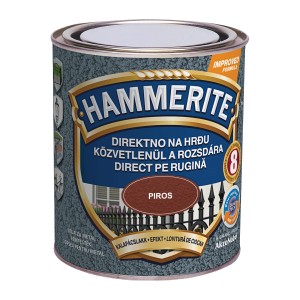 Hammerite rozsdavédő festék, vörösesbarna, doboz. Közvetlenül a rozsdára felvihető.