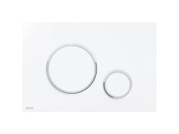 Nyomólap fehér-matt/króm-fényes M770