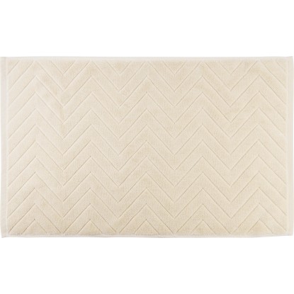 baliv Cosy Wave trend fürdőszobai szőnyeg 75 cm x 45 cm pamut bézs