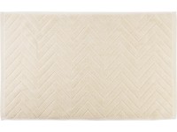 baliv Cosy Wave trend fürdőszobai szőnyeg 75 cm x 45 cm pamut bézs