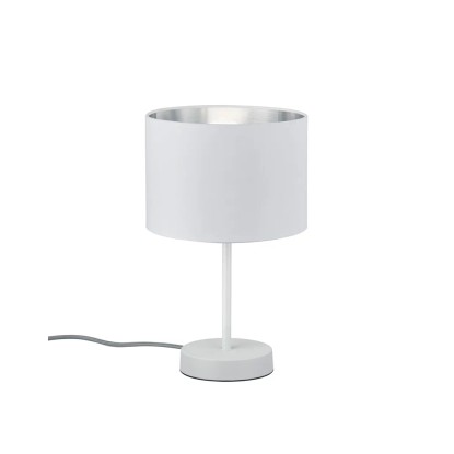 Trio Hostel asztali lámpa 33 cm fehér - ezüst