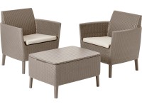 Keter erkélybútor garnitúra Salemo 3-részes barna-bézs