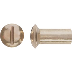 M6 x 15 mm-es hüvelyes anya nikkelezett sárgaréz 8 db