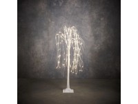 LED fűzfa fehér klasszikus fehér 140 Led IP44 és időzítő 120 cm x 80 cm