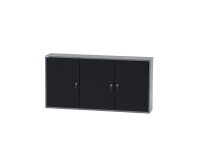 Küpper faliszekrény 3 ajtós 18 rekesszel 60 x 120 x 20 cm fekete-világosszürke Küpper faliszekrény 3 ajtós 18 rekesszel 60 x 120 x 20 cm fekete-világosszürke