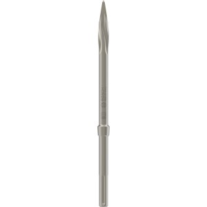 Ezüst Bosch Pro R-Tec Speed SDS-max hegyes véső, 400 mm. Önélező véső bontási munkákhoz.