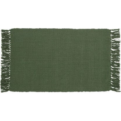 OBI pamut szőnyeg egyszínű 50 cm x 80 cm sötétzöld