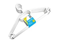 Műanyag vállfa standard 10 darabos csomag fehér és fekete színben 38 x 21 x 7 cm Műanyag vállfa standard 10 darabos csomag fehér és fekete színben 38 x 21 x 7 cm