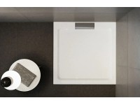 PETRA Zuhanytálca szögletes öntött márvány 90x90x3,5 cm