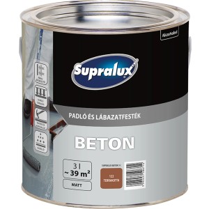 Garázspadló festék betonhoz, terrakotta színű, matt, 3 literes doboz.