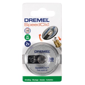 Dremel EZ SpeedClic SC541 csiszolókorong, 2 db-os csomag, 38 mm átmérő, miniatűr szerszámokhoz.