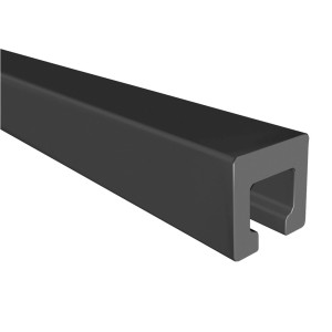 Antracit WPC alépítmény, 4x4x300 cm teraszburkolathoz.