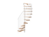 Minka csigalépcső Metallica Smart bükk fehér 130 cm