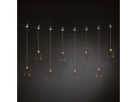 Konstsmide LED-es fényfüzér 8 db melegfehér LED 8 db plexicsillag Konstsmide LED-es fényfüzér 8 db melegfehér LED 8 db plexicsillag