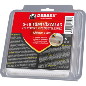 Den Braven S-T8 tömítőszalag 120 mm x 5 m bliszter