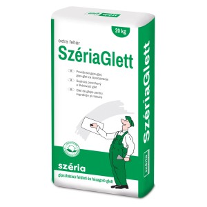 Zsák SzériaGlett glettanyag, 20 kg, extra fehér, gipsz felületekre.