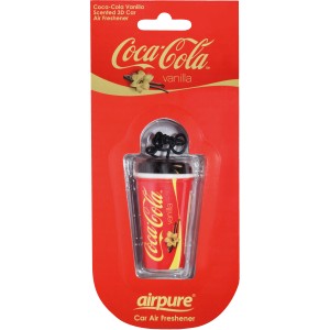 Airflair Coca Cola Vanilla autóillatosító 3D pohár dizájnban.