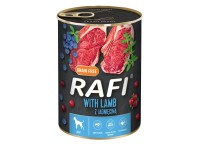 RAFI kutya pástétom bárány, vörös- és kék áfonyával konzerv 400 g