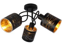 Globo Tunno mennyezeti lámpa fém fekete