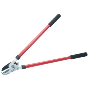 LUX üllős ágvágó piros nyéllel és fekete tapadásmentes pengével, 25 mm-ig.