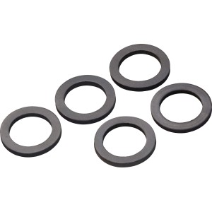 Öt darab 3 mm-es gumi tömítőgyűrű, Ø 21 mm x Ø 30 mm.