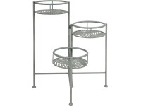 Összecsukható fém virágállvány 58 cm x 47 cm x 47 cm zöld