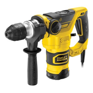 Stanley FatMax FME1250K fúrókalapács sárga/fekete színben mélységütközővel és kofferrel.