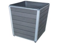 Monaco WPC virágcserép 27 cm x 27 cm x 28 cm antracit