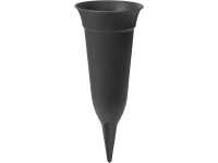 Ebertsankey sírváza átmérő x magasság 13 cm x 32 cm antracit