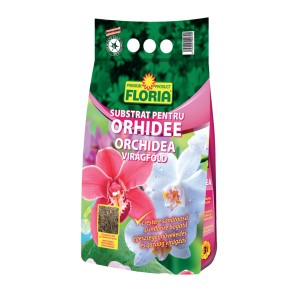 Floria orchidea föld csomagolás orchidea virágokkal.
