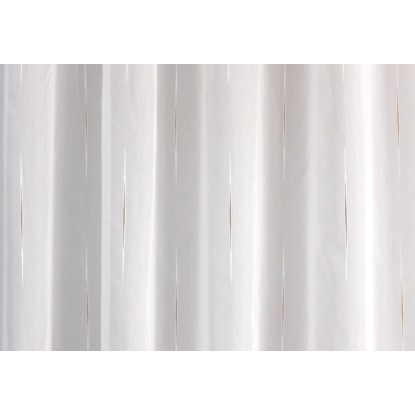 Anita fényáteresztő függöny anyag barna nyírt mintás 175 cm magas - méteráru