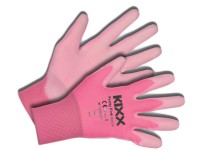 Kerti kesztyű nylon/polyuretan rózsaszín 8-as