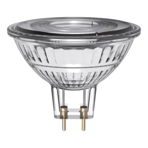 Osram GU5.3 LED izzó MR16 Spot. Átlátszó üveg két tűvel. Szabályozható LED lámpa spot világításhoz.