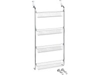 Wenko ajtóra szerelhető polc 4 kosár króm 49,5 cm x 109 x 14 cm Wenko ajtóra szerelhető polc 4 kosár króm 49,5 cm x 109 x 14 cm