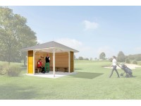 Weka ülőhely Gartenoase 651 pavilonhoz 294 cm x 294 cm