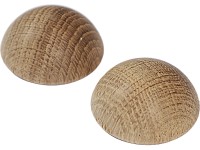 Végzáró készlet fa korláthoz 40 mm átmérő tölgy 2 darab