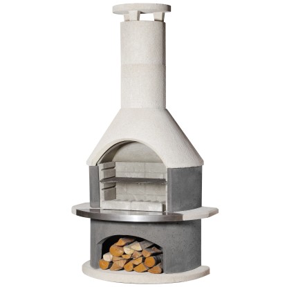 Buschbeck Wellington grillezőkemence fehér-antracit