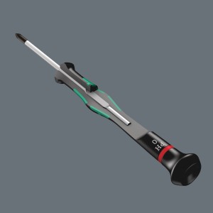 Wera Kraftform Micro csavarhúzó PH0, a 12 részes finommechanikai készlet része.
