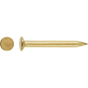 LUX kárpitos szegek, sárgaréz bevonatú, 20 mm, 100 darab, bútorhuzatokhoz és dekorációhoz.