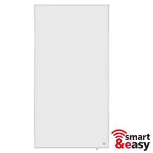 Fehér Infrae Smart & Easy S 700 W fűtőpanel termosztáttal elektromos fűtéshez.