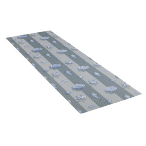 Többszínű Wenko Mare fürdőszobaszőnyeg 65x200 cm tengeri kagyló mintával.
