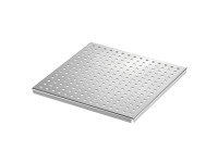 Vízelvezető rács rozsdamentes acél 400 mm x 400 mm x 18 mm