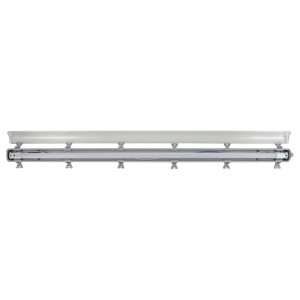 Szürke E2 Elektro LED Classic M 18W nedves helyiségbe való lámpatest fürdőszobába és pincébe.