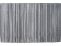 Kültéri szőnyeg polipropilén 180 x 120 cm szürke-antracit melírozott