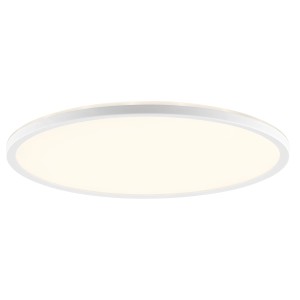 Fehér, kerek Avola LED mennyezeti lámpa, Ø 42 cm, nappalikba és irodákba.