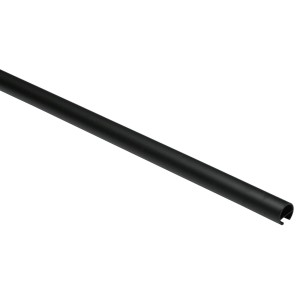 Gardinia Memphis függönykarnis belső sínes, Ø 16 mm, fekete, 240 cm.