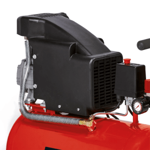 Einhell TC-AC 190/24/8 kompresszor, 1500 W, a piros tartály és a fekete motor részlete.