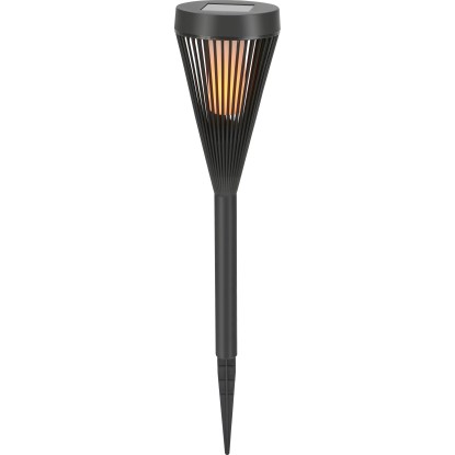 Napelemes LED-es dekorlámpa fáklya 10 cm x 38 cm
